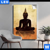 Leuchtbild Dark Buddha Hochformat Produktvorschau