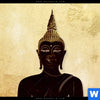 Leuchtbild Dark Buddha Hochformat Zoom