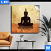 Leuchtbild Dark Buddha Quadrat Produktvorschau