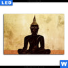 Leuchtbild Dark Buddha Querformat Motivvorschau