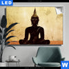 Leuchtbild Dark Buddha Querformat Produktvorschau
