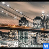 Leuchtbild Innenstadt Von Manhattan Querformat Zoom