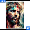 Leuchtbild Jesus Christus Mit Dornenkrone Hochformat Motivvorschau