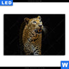 Leuchtbild Leopard In Der Dunkelheit Querformat Motivvorschau
