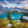 Leuchtbild Sommermorgen Am Bergsee Querformat Crop