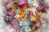 Leuchtbild Tiger Blumen Panorama Crop