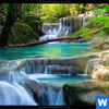 Leuchtbild Tropischer Wasserfall Hochformat Zoom