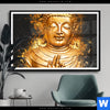 Poster Buddha Golden Splash Querformat Produktvorschau