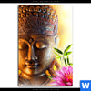 Poster Buddha Kopf Seerose Hochformat Motivvorschau