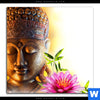 Poster Buddha Kopf Seerose Quadrat Motivvorschau