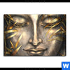 Poster Buddha Silber Gold Querformat Motivvorschau