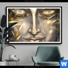 Poster Buddha Silber Gold Querformat Produktvorschau