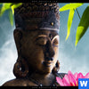 Poster Buddha Statue Mit Seerose Schmal Zoom