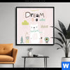 Poster Dream Big Eisbaer Quadrat Produktvorschau