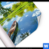 Poster Flusslandschaft Quadrat Material