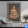 Poster Goldener Buddha No 2 Hochformat Produktvorschau