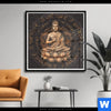 Poster Goldener Buddha No 2 Quadrat Produktvorschau