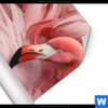 Poster Kuschelnde Flamingos Hochformat Material