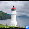 Poster Leuchtturm Auf Insel Panorama Zoom