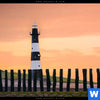Poster Leuchtturm Bei Sonnenuntergang Panorama Zoom