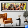 Poster Orang Utan Familie Im Regenwald Panorama Produktvorschau