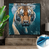 Poster Tauchender Tiger Quadrat Produktvorschau