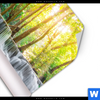 Poster Wald Wasserfall No 1 Hochformat Material