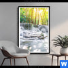 Poster Wald Wasserfall No 1 Hochformat Produktvorschau