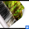 Poster Wald Wasserfall No 2 Hochformat Material