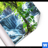 Poster Wasserfall In Mexiko Quadrat Material