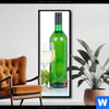 Poster Wein In Flaschen Und Glaesern Schmal Produktvorschau