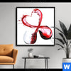 Poster Wein Liebe Quadrat Produktvorschau