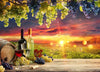 Poster Weinreben Im Abendlicht Panorama Crop