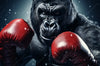 Spannbild Gorilla Mit Roten Boxhandschuhen Hochformat Crop