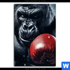 Spannbild Gorilla Mit Roten Boxhandschuhen Hochformat Motivvorschau