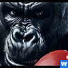 Spannbild Gorilla Mit Roten Boxhandschuhen Hochformat Zoom