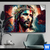 Spannbild Jesus Christus Mit Dornenkrone Querformat Produktvorschau