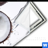 Spannbild Kokosnuesse Mit Wasserspritzer Panorama Material
