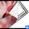 Spannbild Kuschelnde Flamingos Hochformat Material