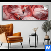 Spannbild Kuschelnde Flamingos Panorama Produktvorschau