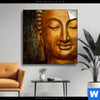 Spannbild Laechelnder Buddha In Gold Quadrat Produktvorschau