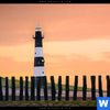 Spannbild Leuchtturm Bei Sonnenuntergang Hochformat Zoom