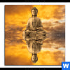 Spannbild Meditierender Buddha Am See Quadrat Motivvorschau