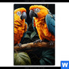 Spannbild Papageien Auf Einem Ast Hochformat Motivvorschau