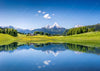 Spannbild Sommerlandschaft In Den Alpen Hochformat Crop