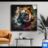 Spannbild Tiger Im Farbrausch Quadrat Produktvorschau