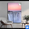 Spannbild Wasserfall Bei Abendroete Hochformat Produktvorschau