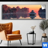 Spannbild Zen Steine Sonnenuntergang Panorama Produktvorschau