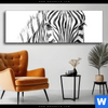 Wechselmotiv Bleistiftzeichnung Zebra Panorama Produktvorschau