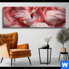 Wechselmotiv Kuschelnde Flamingos Panorama Produktvorschau